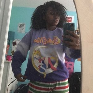 Forever 21 Sailor Moon Purple Crewneck